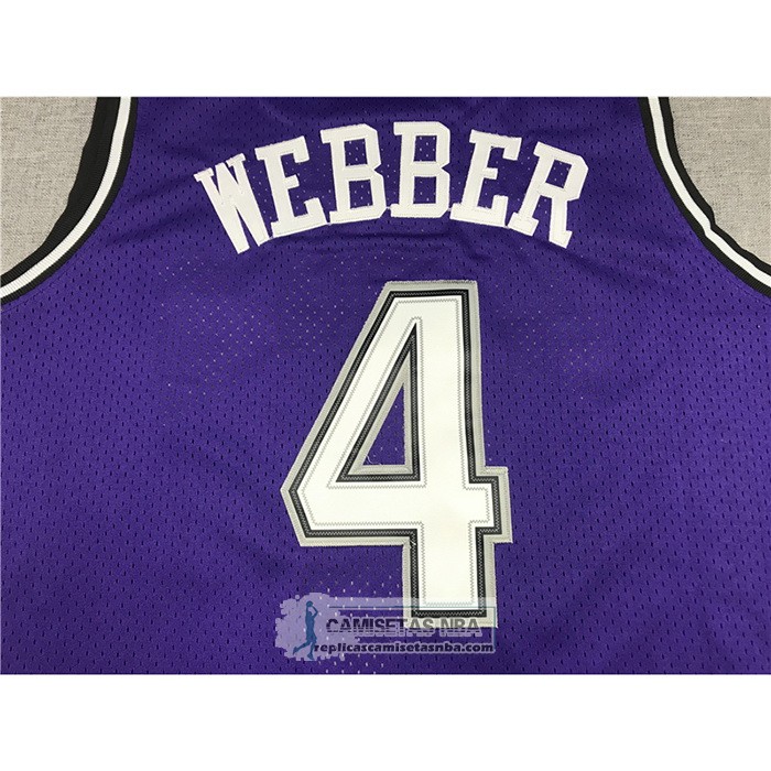 Camiseta Sacramento Kings Chris Webber Mitchell & Ness 1998-99 Negro